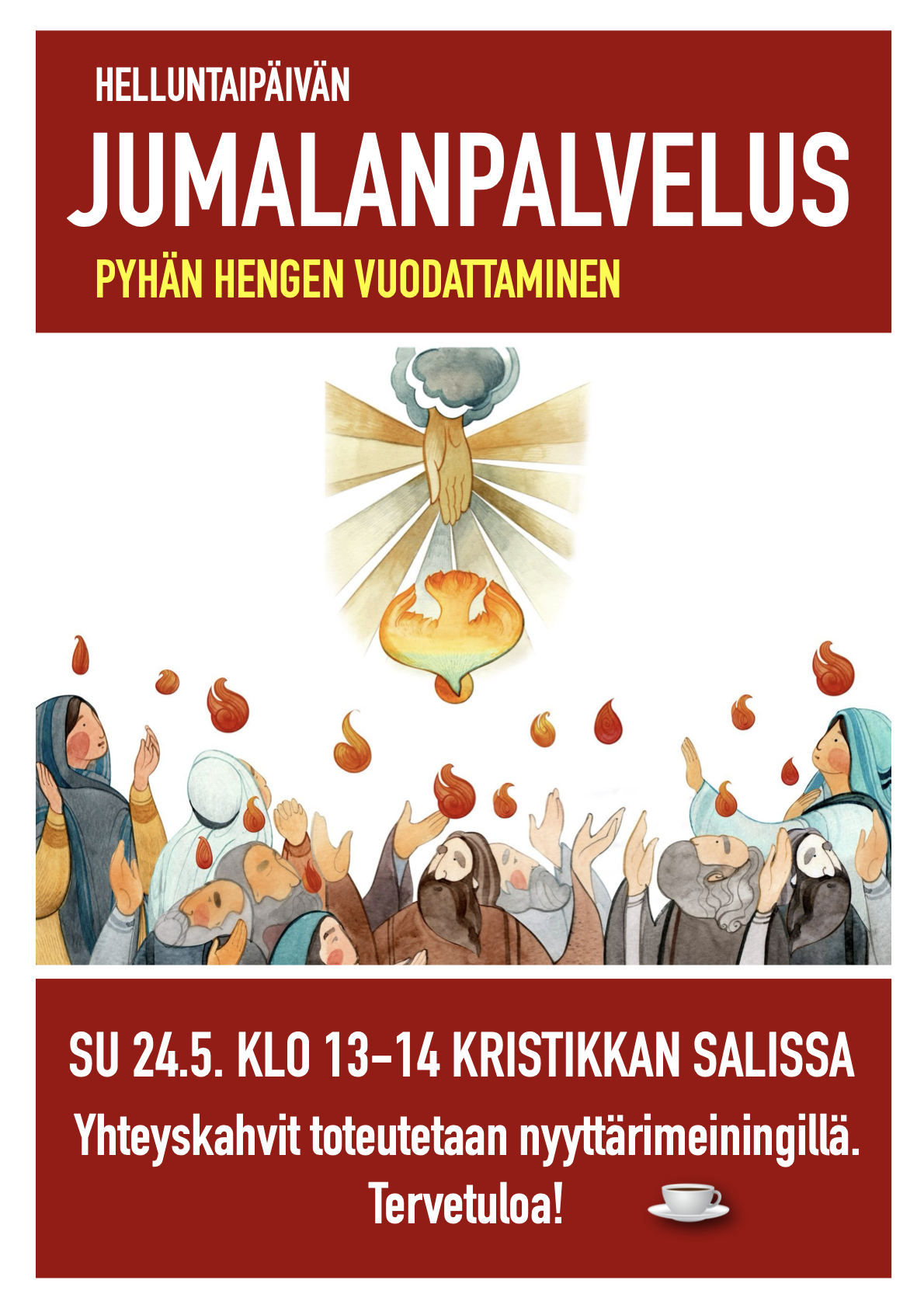 Tervetuloa jumalanpalvelukseen