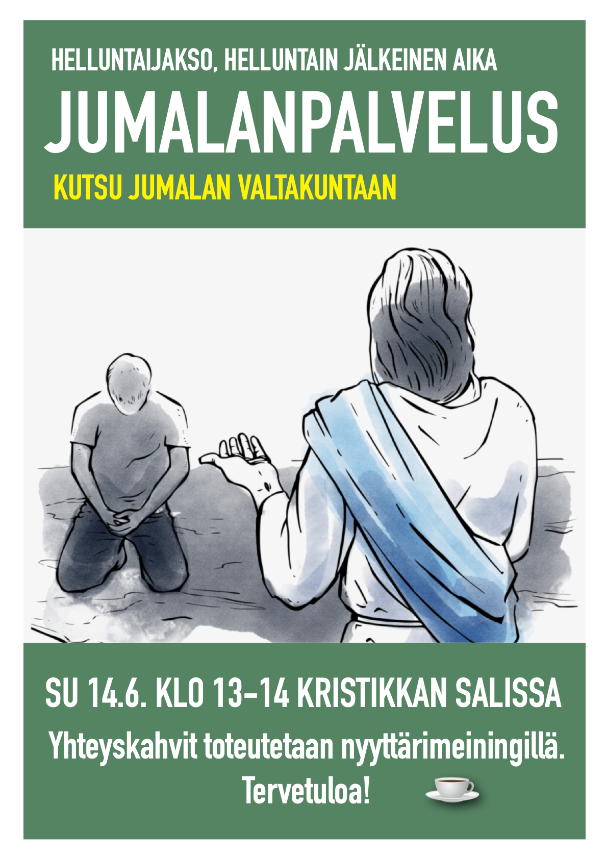 Tervetuloa jumalanpalvelukseen