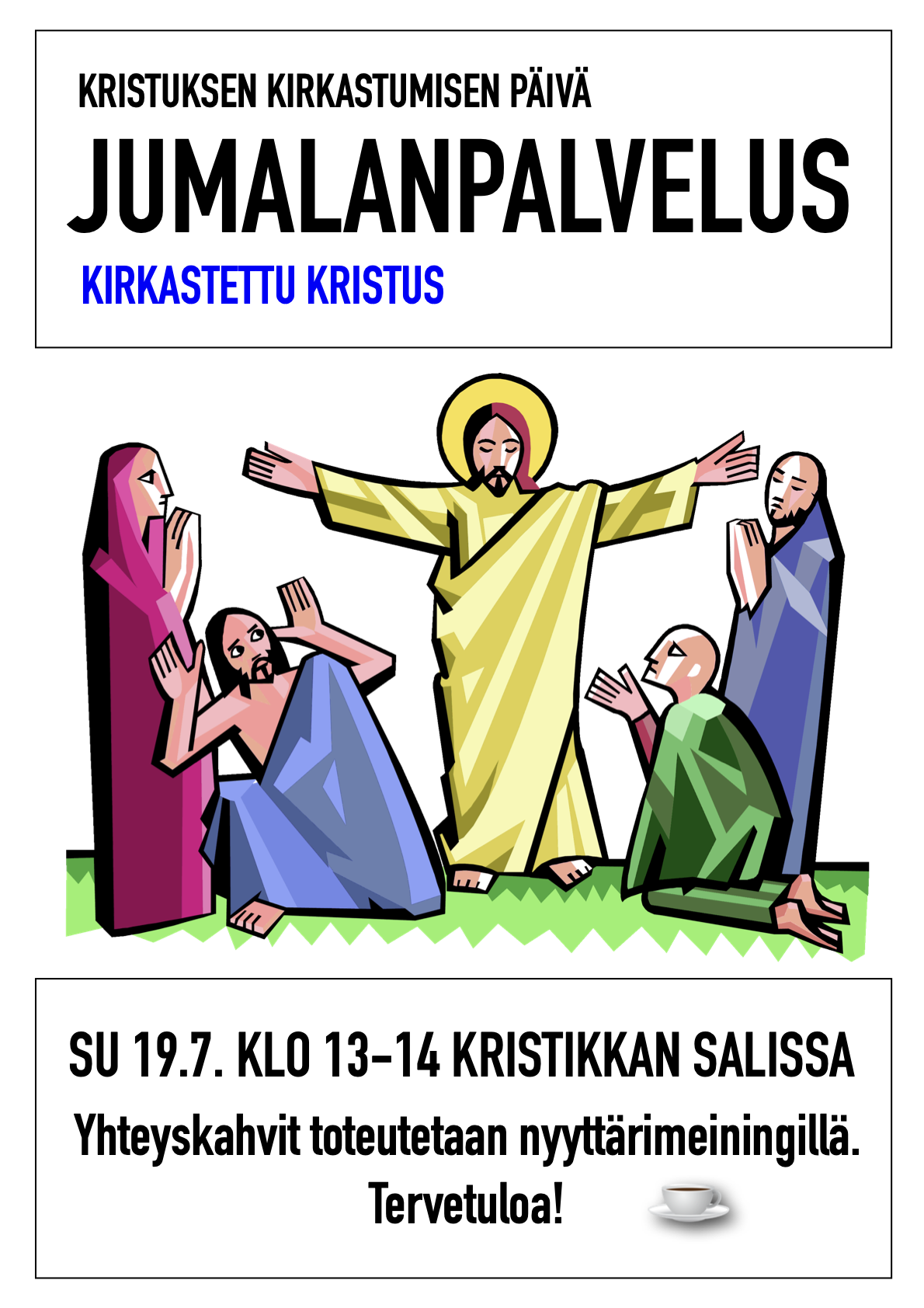 Tervetuloa jumalanpalvelukseen